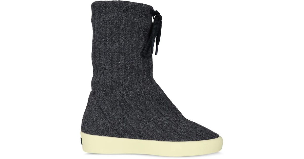 Fear Of God Moc Knitted Boots in Blue for Men | Lyst