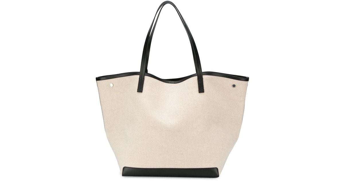 The Row Xl Park Tote Bag In Canvas in Black | Lyst