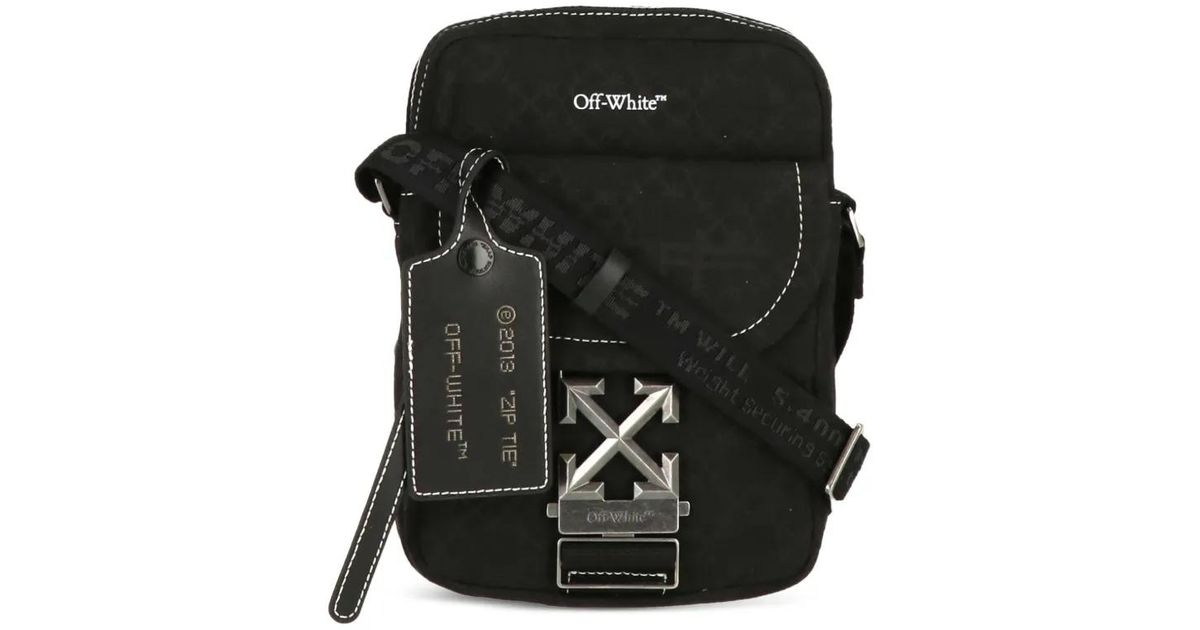 off-white ショルダーバッグ オフホワイト virgil abloh メンズ Off-White c/o Virgil Abloh ジップタイ ショルダーバッグ