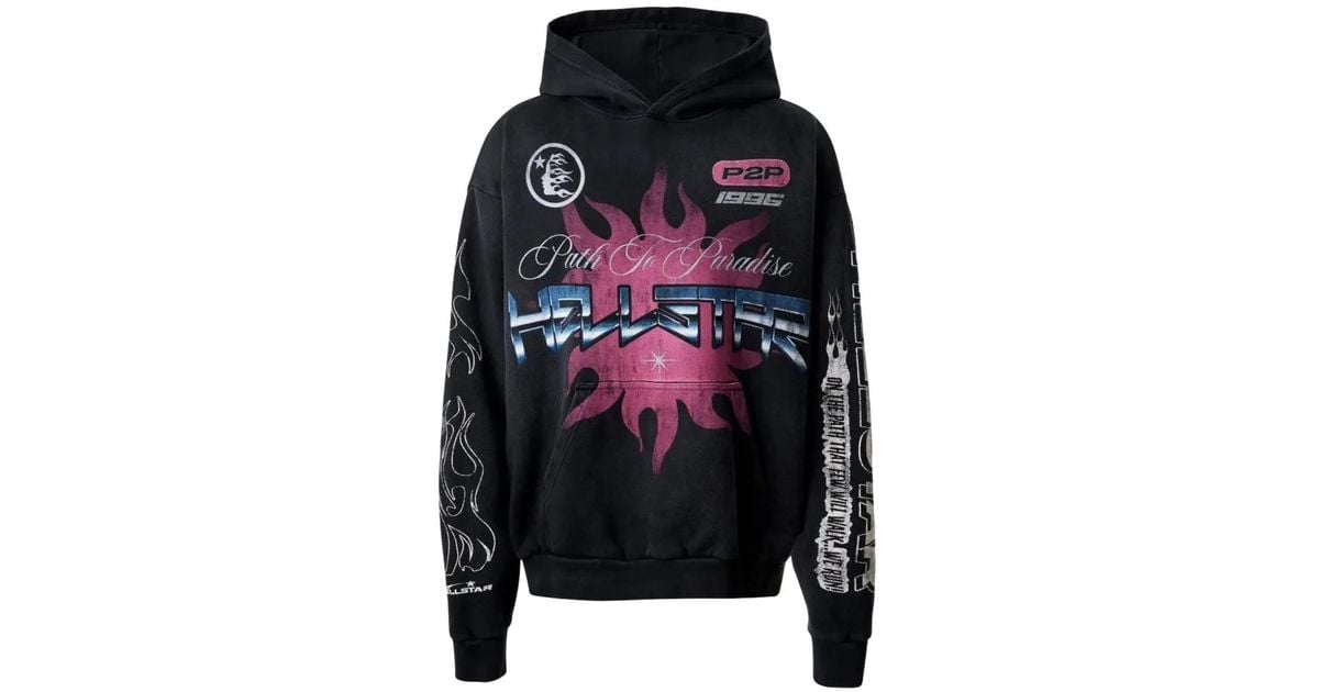 HELLSTAR Racer Hoodie in Black for Men | Lyst