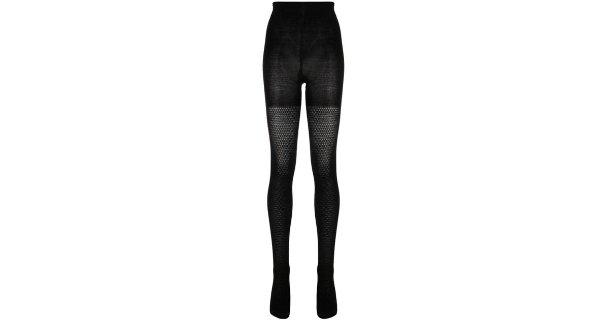 Wolford Wool Blend High-waisted Tights in Black