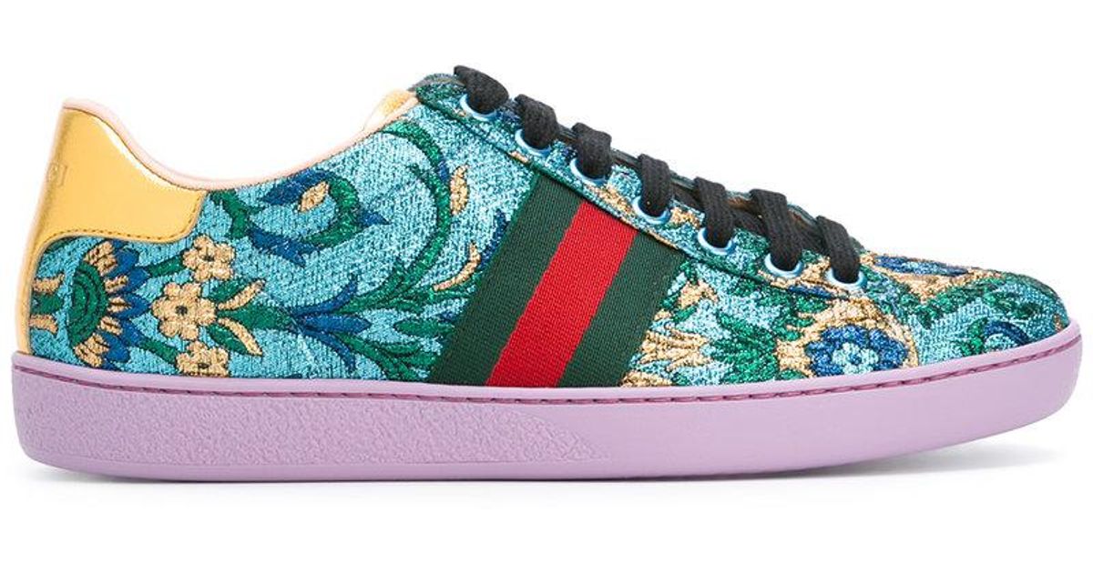gucci jacquard sneakers