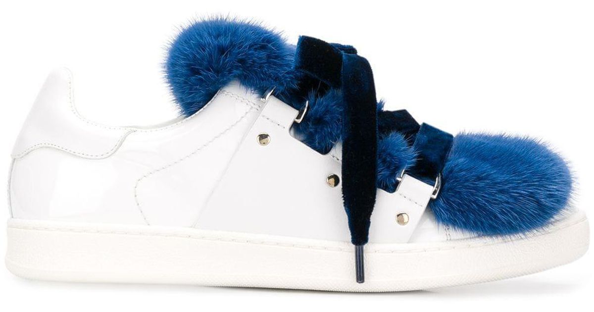 fluffy sneakers