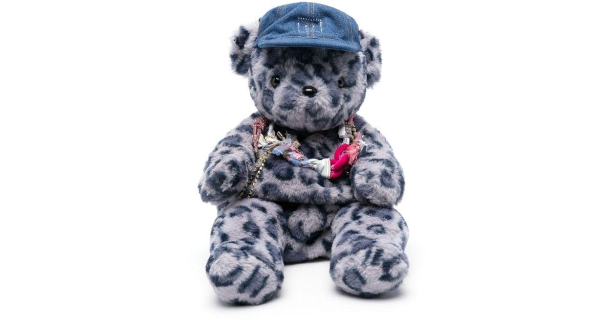 【23AW NEW】Acne Studios_women / TEDDY ヒョウ柄 バックパック Acne Studios Teddy Leopard-Print Backpack in Blue | Lyst