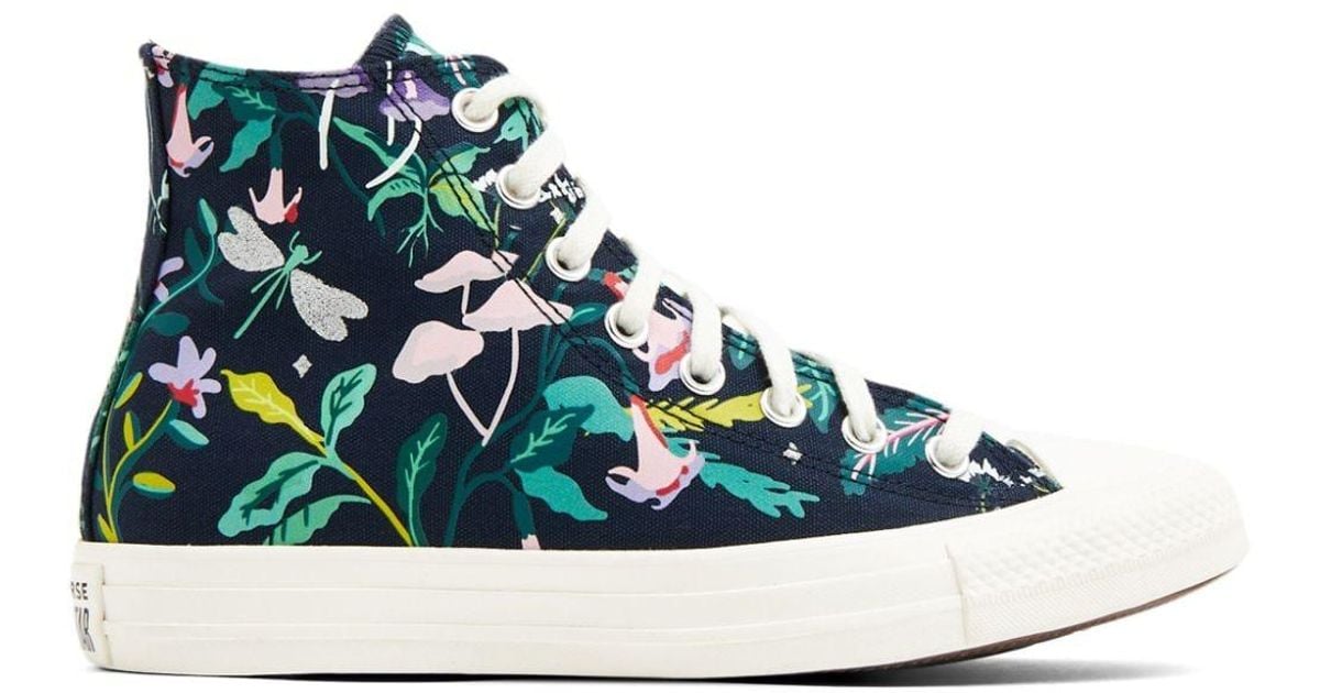 Converse Enchanted Garden Lace-up Sneakers in Blue | Lyst