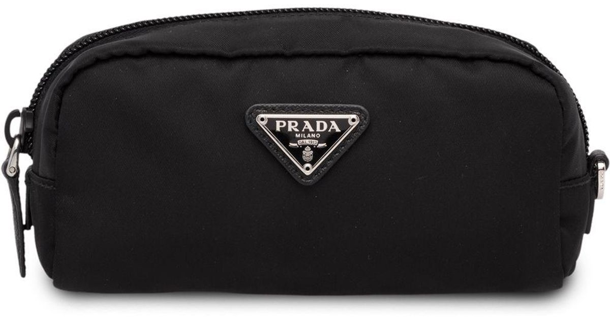 prada black makeup bag