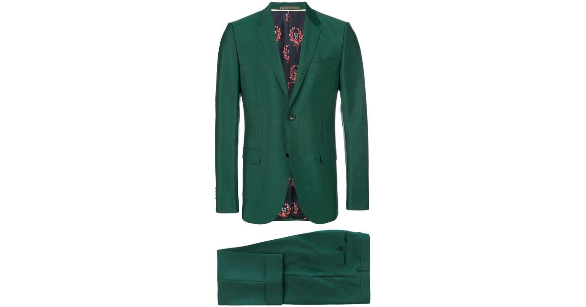 Gucci Monaco Two Piece Suit in Green for Men | Lyst