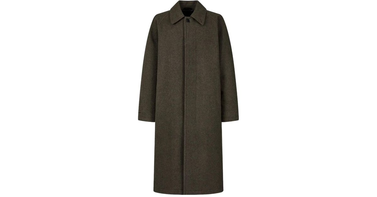 Studio Tomboy X Buttoned-Fastening Coat in Green for Men | Lyst UK
