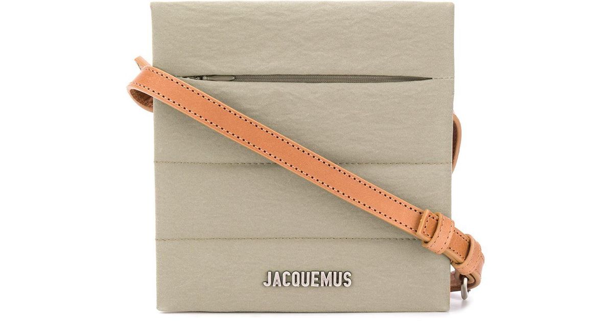 Jacquemus Square Messenger Bag in Green for Men | Lyst