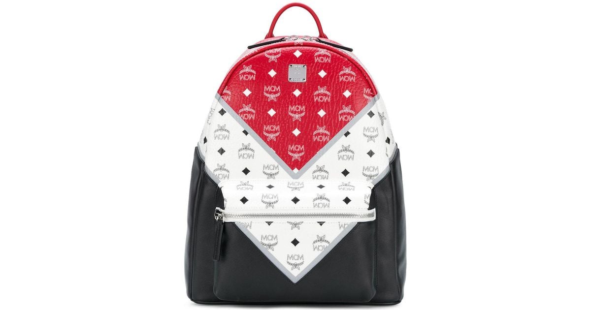 mcm white backpack