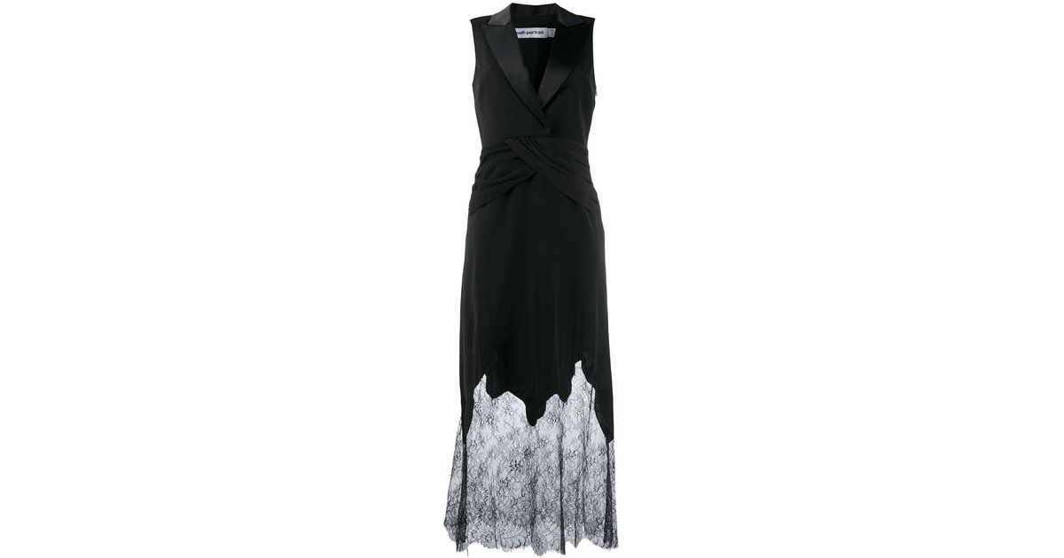 lace tuxedo dress