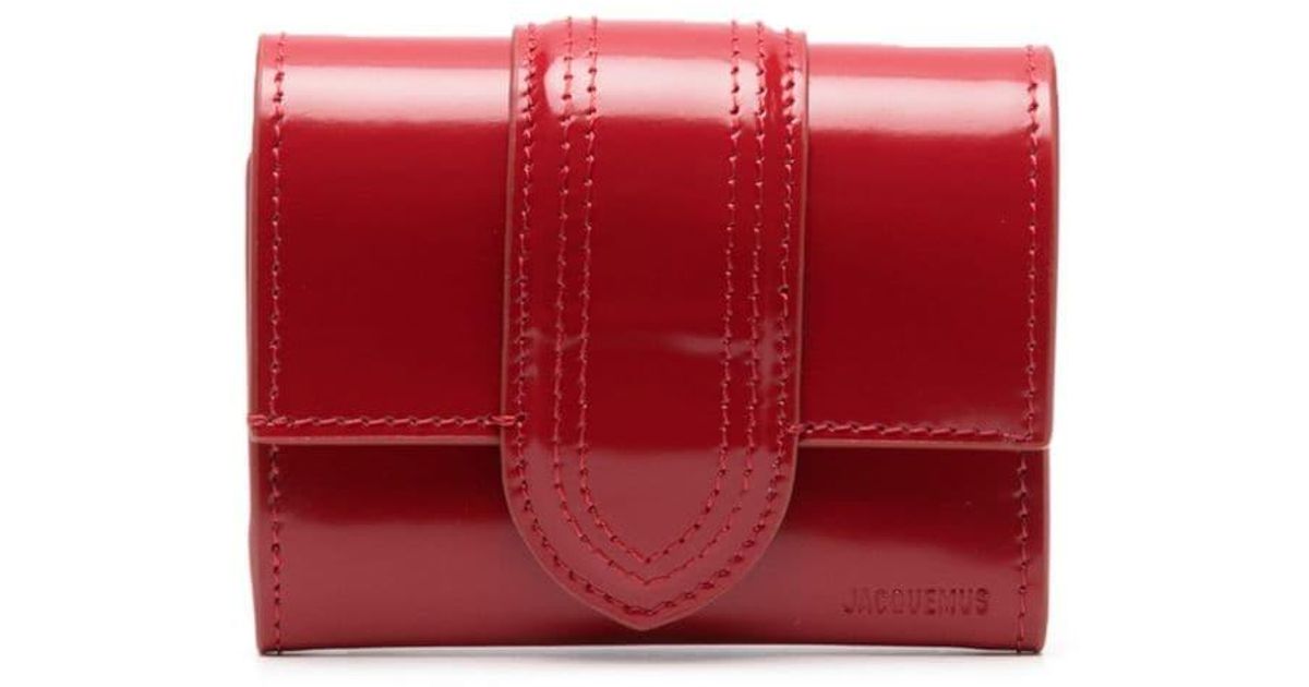 Jacquemus Le Compact Bambino Leather Wallet in Red Lyst