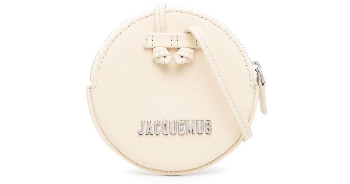 Jacquemus Leather Le Pitchou Zipped Pouch in White for Men - Save 2% | Lyst