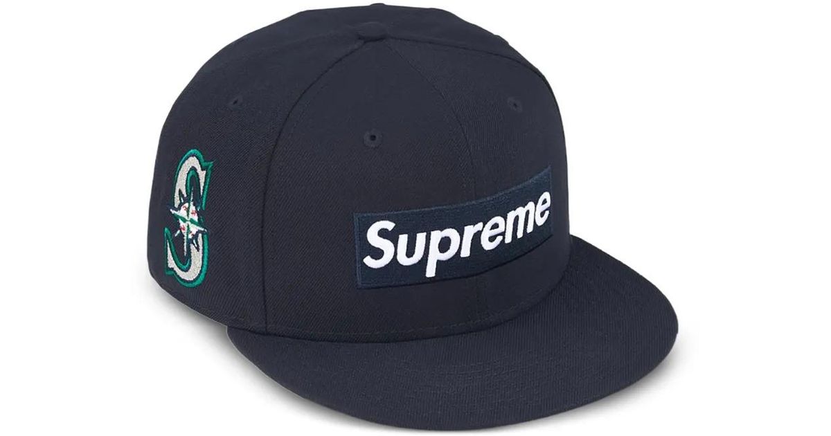 Supreme Mlb Teams Box Logo New Era Cap in Blue | Lyst UK