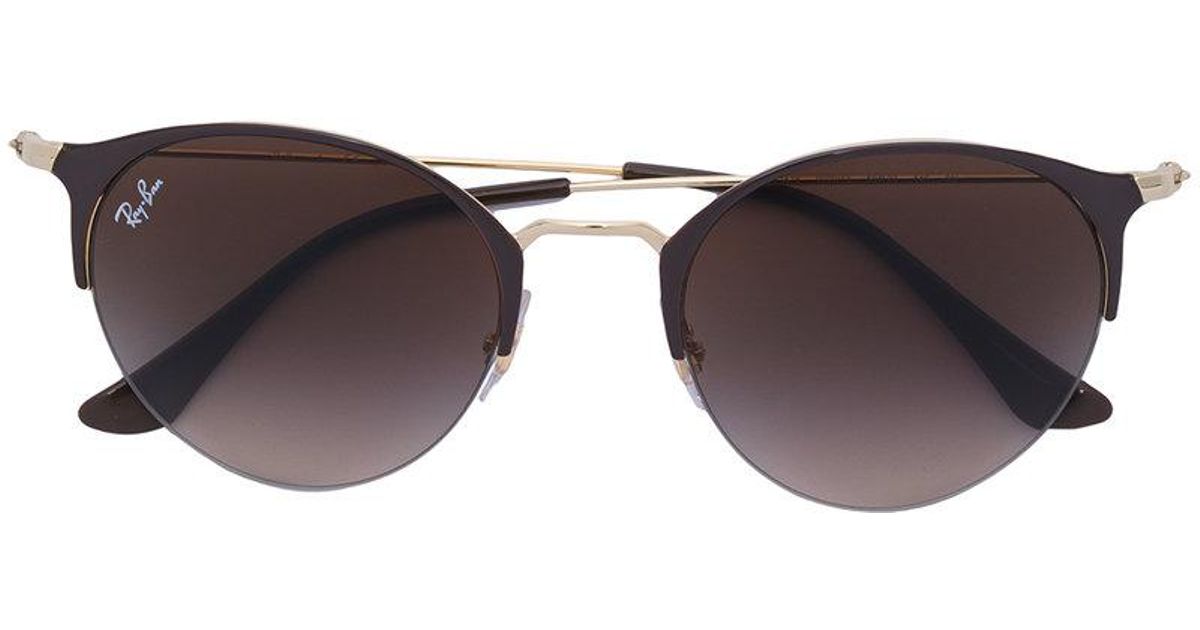Lunettes A Monture Oeil De Chat Ray Ban En Coloris Marron Lyst Lunettes A Monture Oeil De Chat Ray Ban En Coloris Marron Lyst