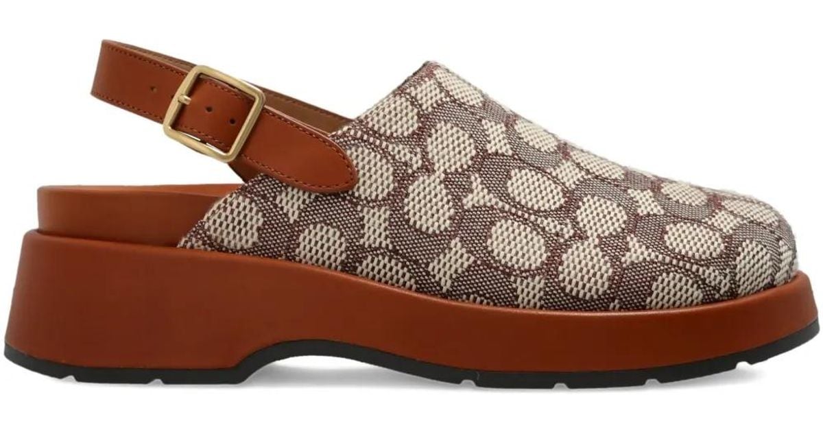 COACH Mules in Brown | Lyst
