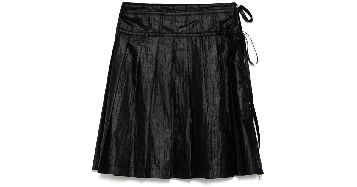 [LOW CLASSIC] / ☆ 25SS PLEATED ZIPPER SKIRT / BLACK Low Classic Pleated Zipper Skirt in Black | Lyst