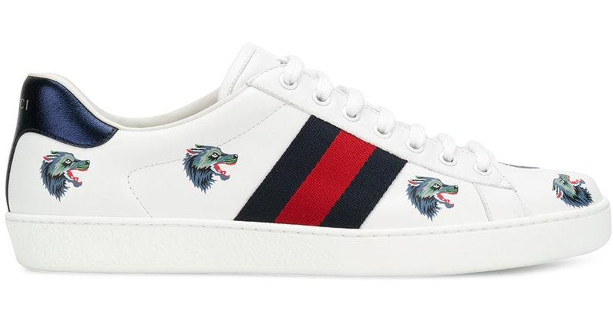gucci shoes with wolf