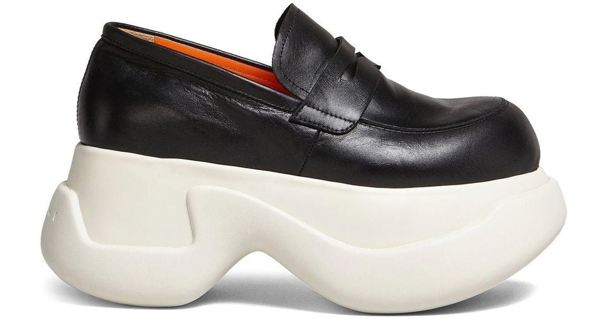 marni platform loafers