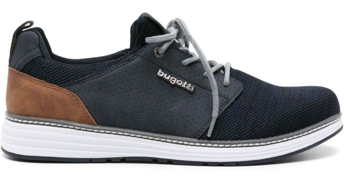 bugatti heren Mesh sneakers, ademende sneakers, elastische veters, Licht Groen, 44 EU