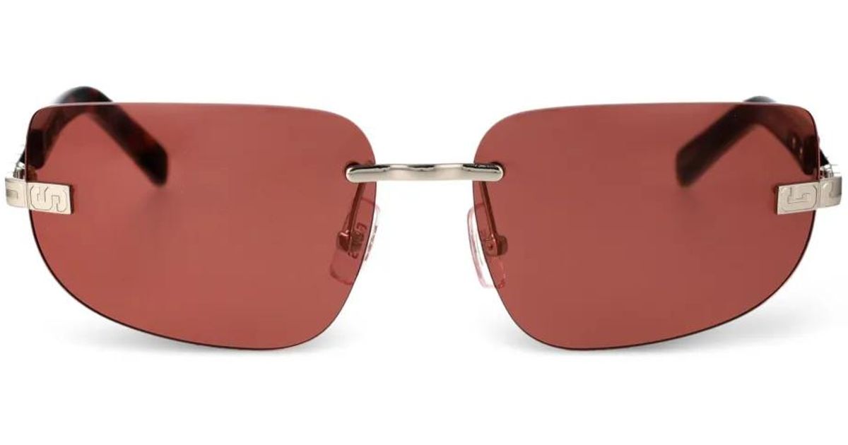 GCDS Silver Acetate Sunglasses
