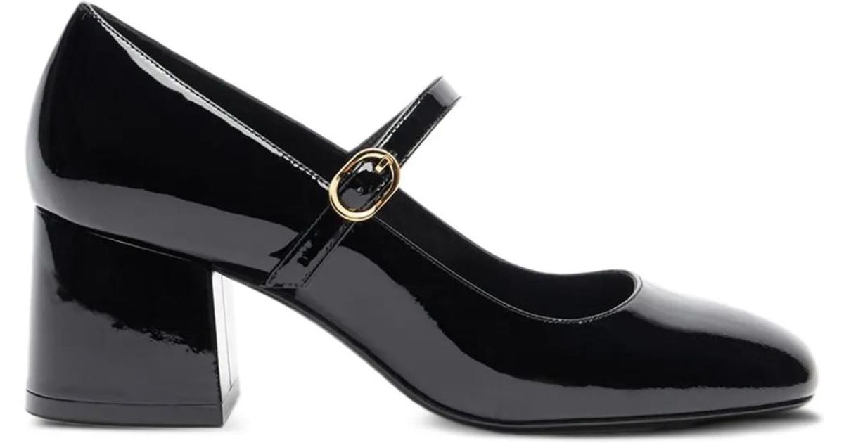 Escarpins Noirs Vernis Stuart Weitzman - Taille 6 US - Talons Ultra Hauts à Bout Ouvert