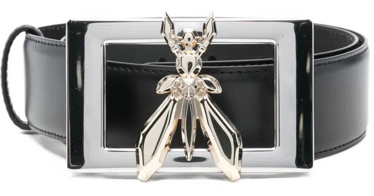 Patrizia Pepe Gray Genuine Leather Square Silver Metal Buckle Women\'s Belt NEW CAMPOMAGGI mixed studs leaf red strass belt in grey main image 3