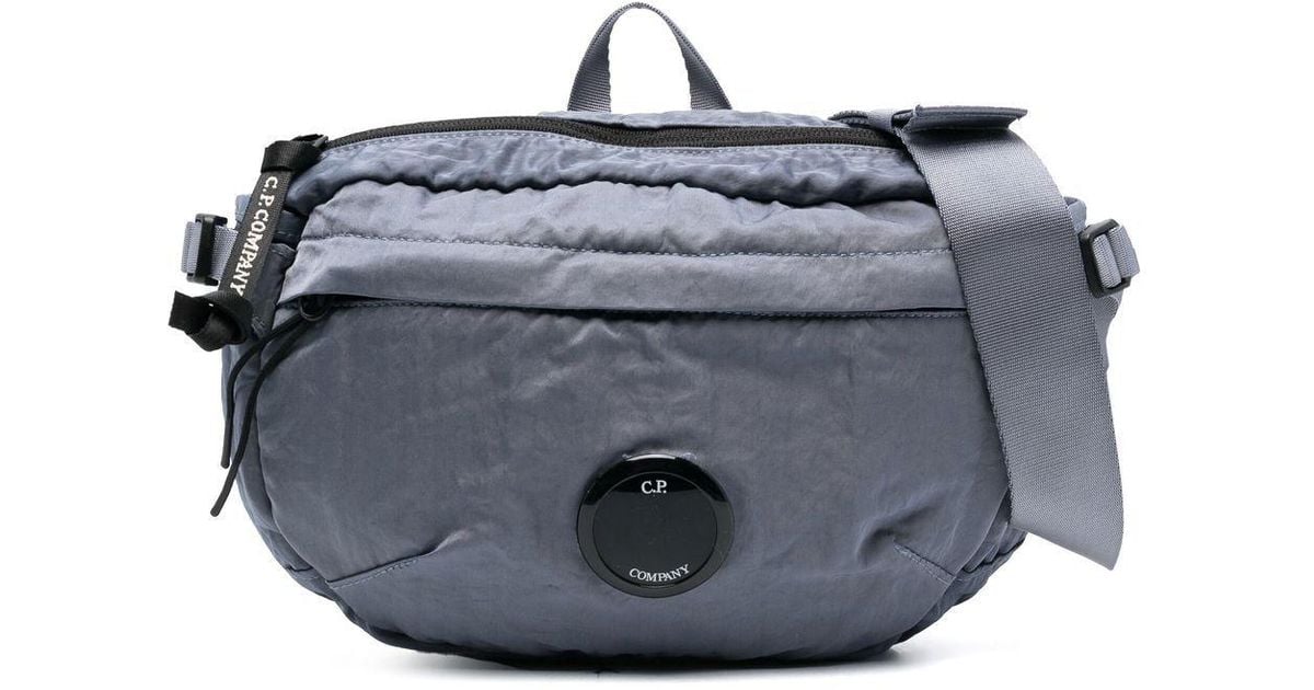 C.P. Company Lens-detail Zipped Belt Bag in Blue for Men | Lyst