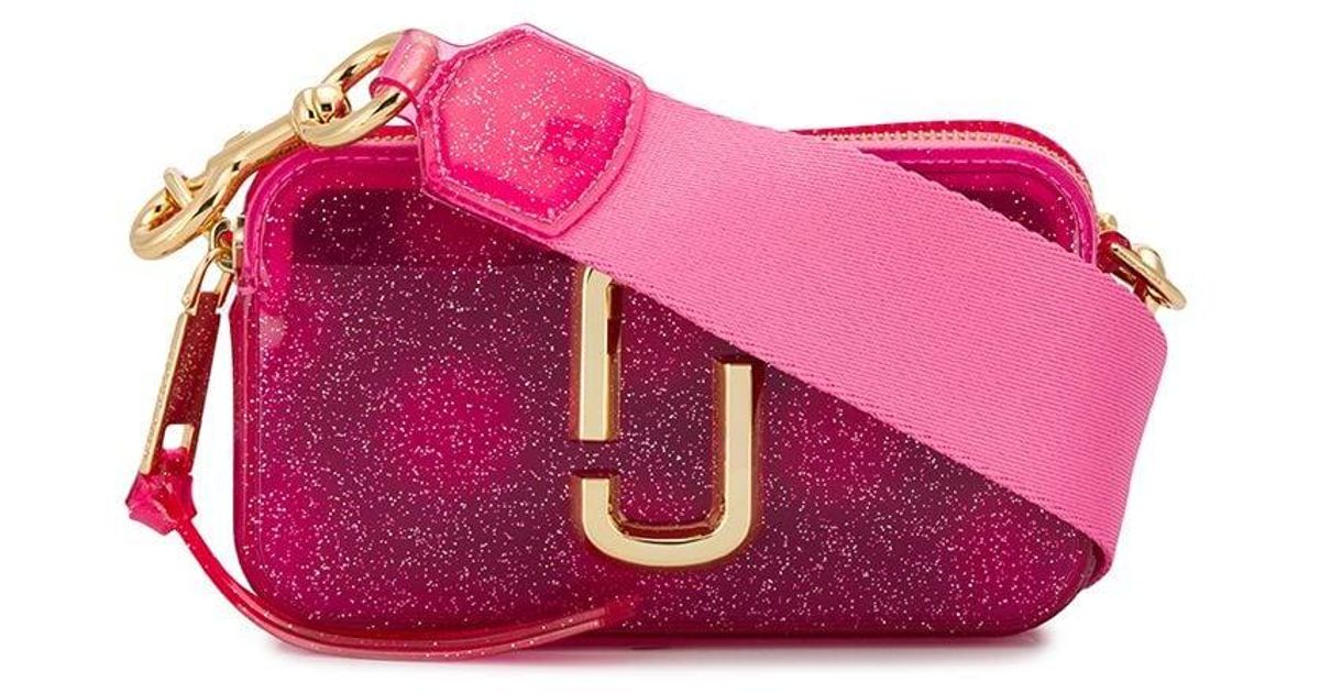 Marc Jacobs The Jelly Glitter Snapshot Camera Bag in Pink | Lyst