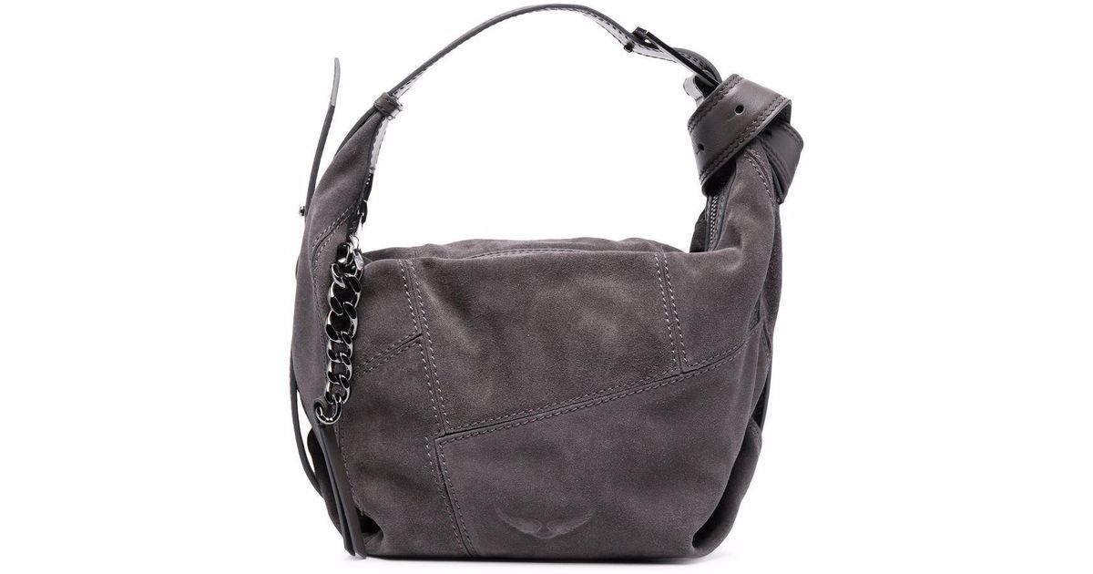 Zadig & Voltaire Suede Le Cecilia Tote Bag in Grey (Gray) Lyst