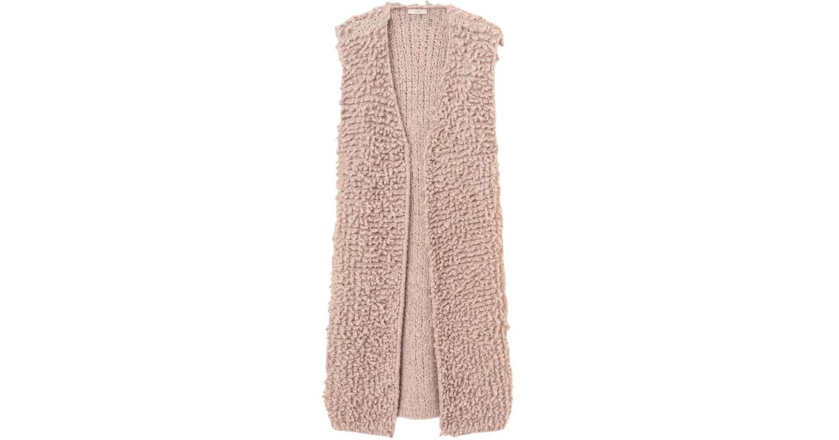 Fedeli Bouclé Vest in Pink | Lyst