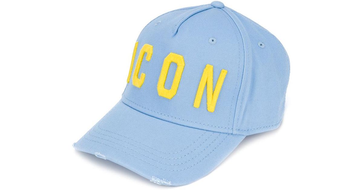 blue icon cap