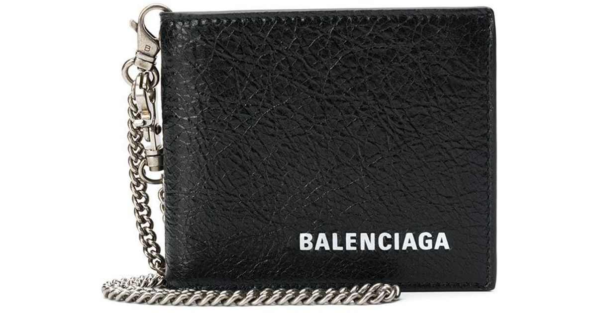 Balenciaga Chain Wallet in Black for Men | Lyst