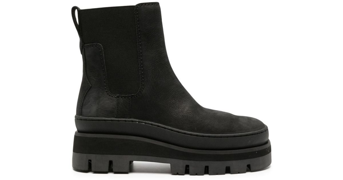 Clarks Orianna 2 Top Nubuck Leather Boots in Black | Lyst