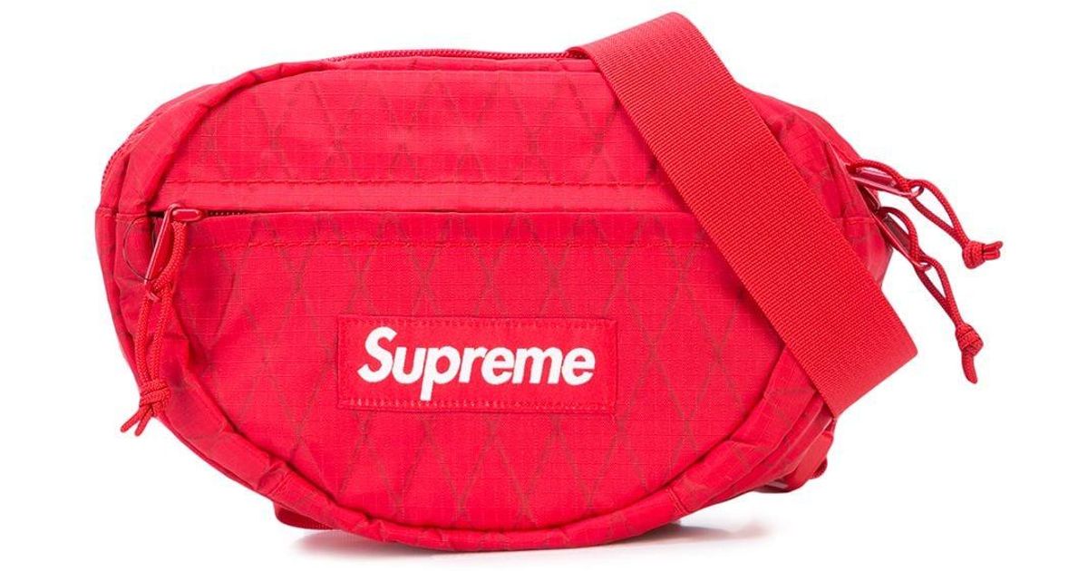 red supreme handbag