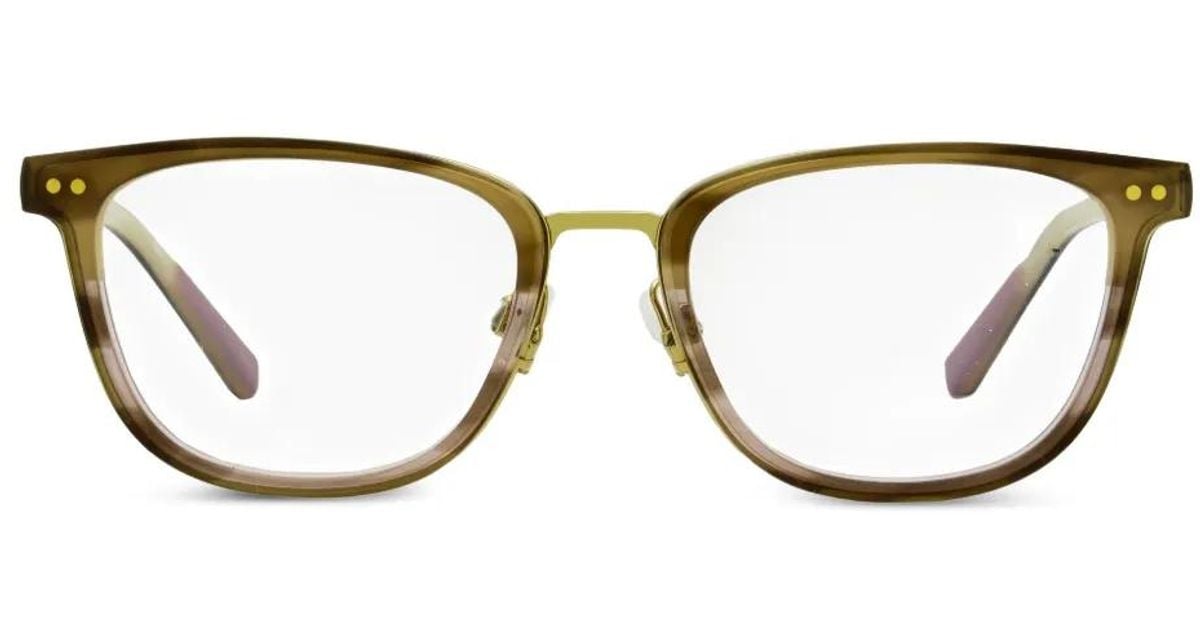 Shinola Rounded Rectangle Rivet Glasses in Green | Lyst