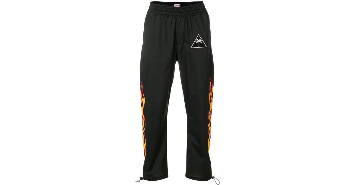 palm angels flame track pants