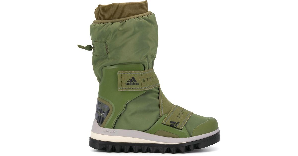 Botas de invierno con cordón adidas By Stella McCartney de Tejido sintético  de color Verde | Lyst
