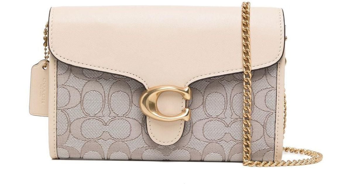 COACH Leather Tabby Monogram Crossbody Bag in Brown Lyst UK