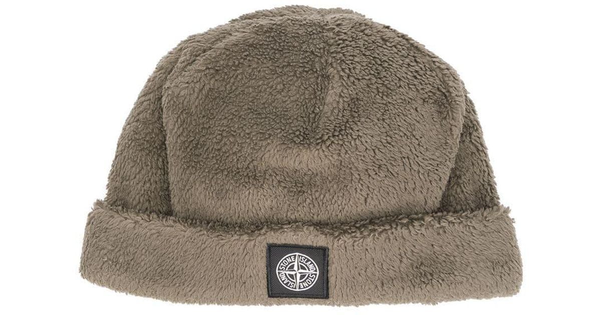 stone island short rolled beanie