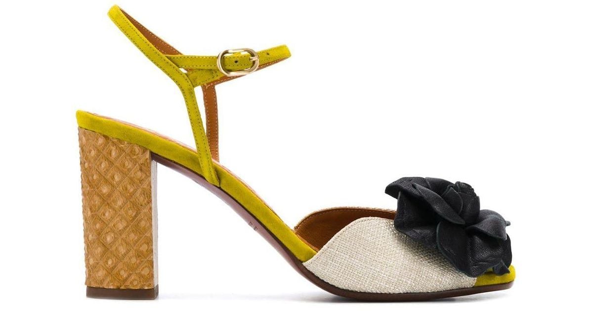 Chie Mihara Leather Biula Sandals in Green Lyst