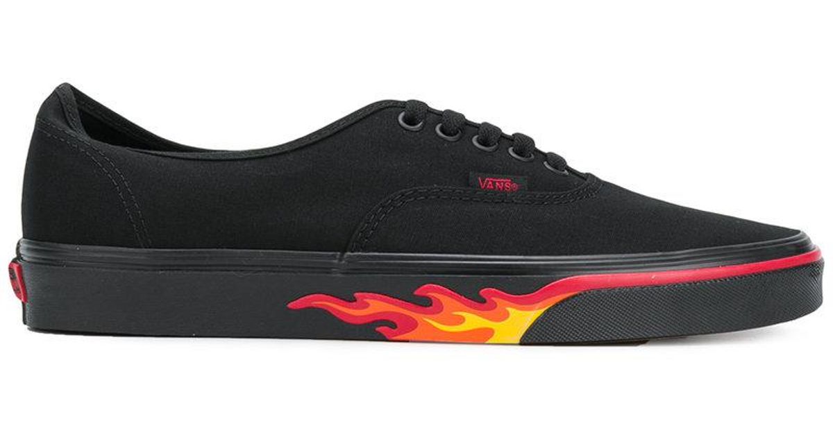 vans flame wall authentic