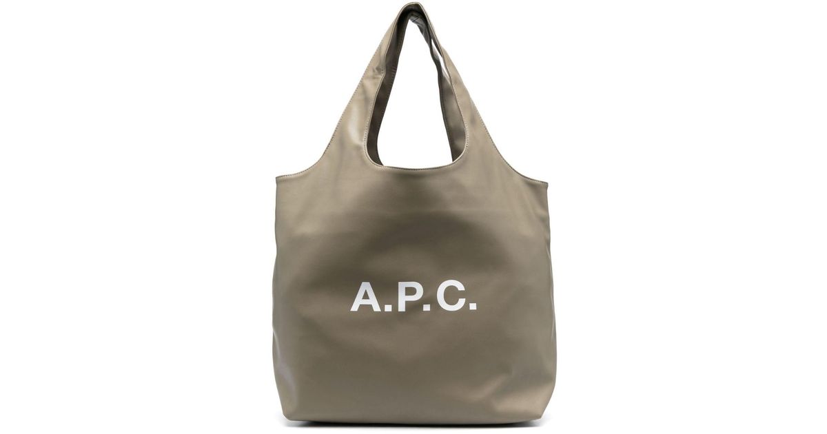 A.P.C. Large Ninon Tote Bag in Natural | Lyst