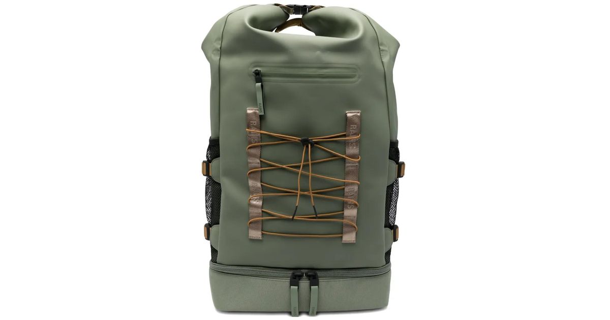Large Rains Backpack Rains Large Drawstring Rolltop Backpack in Green for Men | Lyst