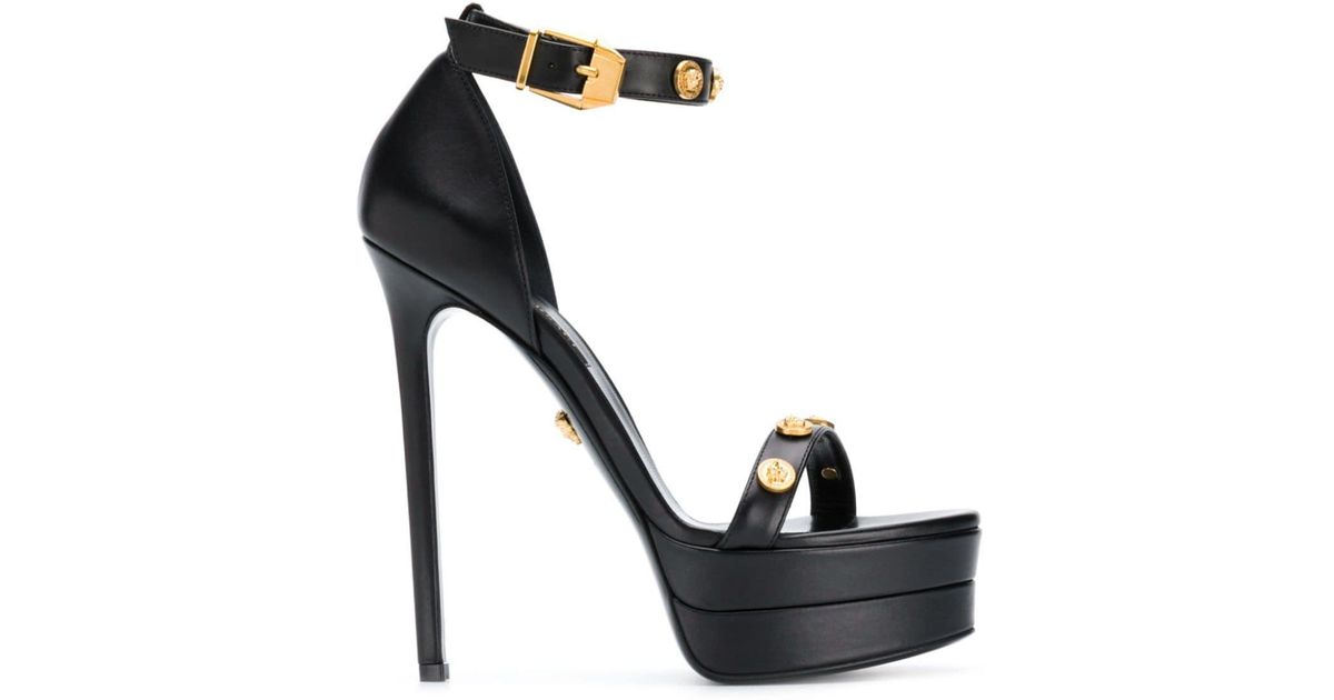 versace icon leather sandals