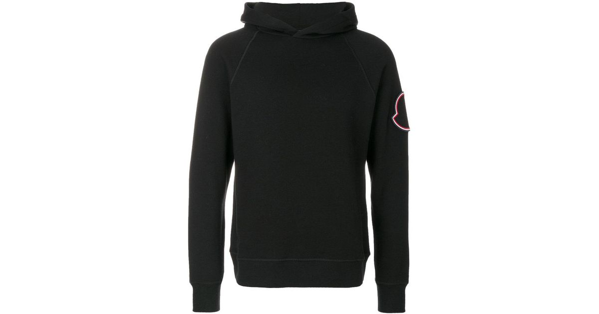 moncler logo patch sweatshirt