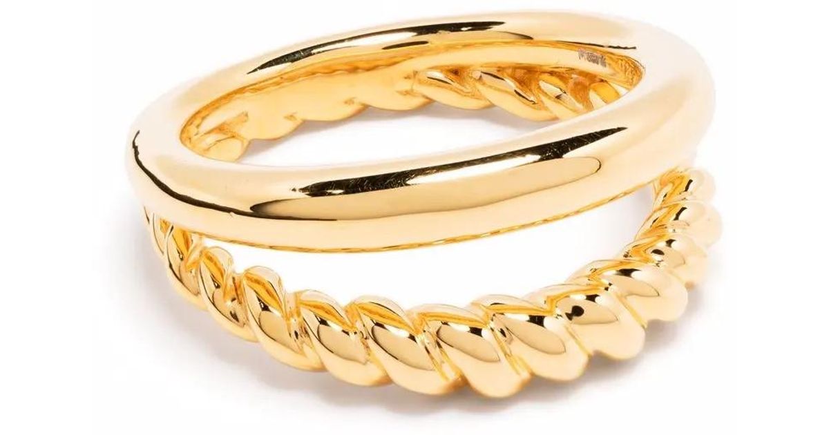 Missoma Radial Double Ring in Metallic | Lyst UK