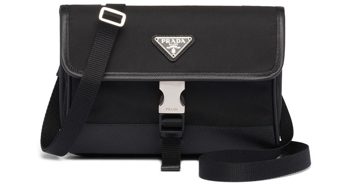 Prada Shoulder Strap Phone Case in Black for Men | Lyst