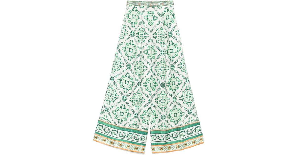 パンツ Camilla Corridor Of Calm Palazzo Trousers CAMILLA Corridor Of Calm Palazzo Trousers in Green | Lyst
