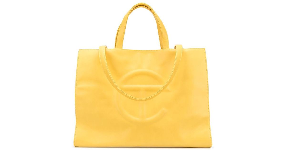 yellow bag leather